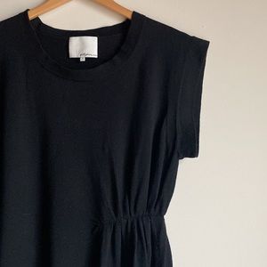 Phillip Lim 3.1 Black 100% Merino Wool Sweater Dress /Tunic Small Free Shipping!